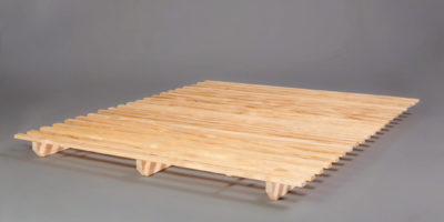 Basic slat bed frame by Futonz