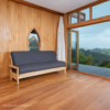 Studio Settee Wooden Sofa Bed Frame with Mattress