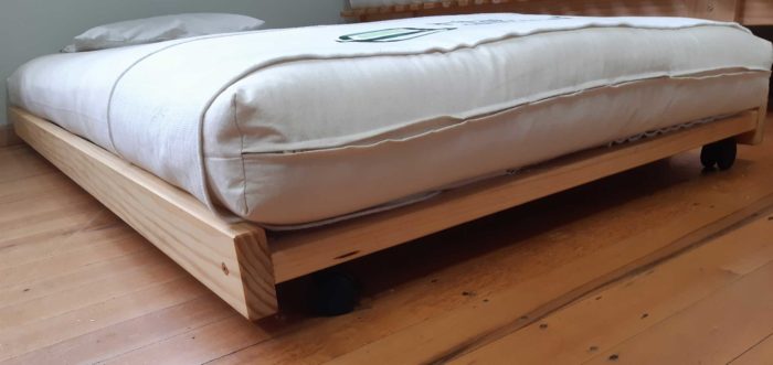 Futonz Trundler base with mattress on top