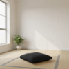 Black Zabuton Meditation Squab
