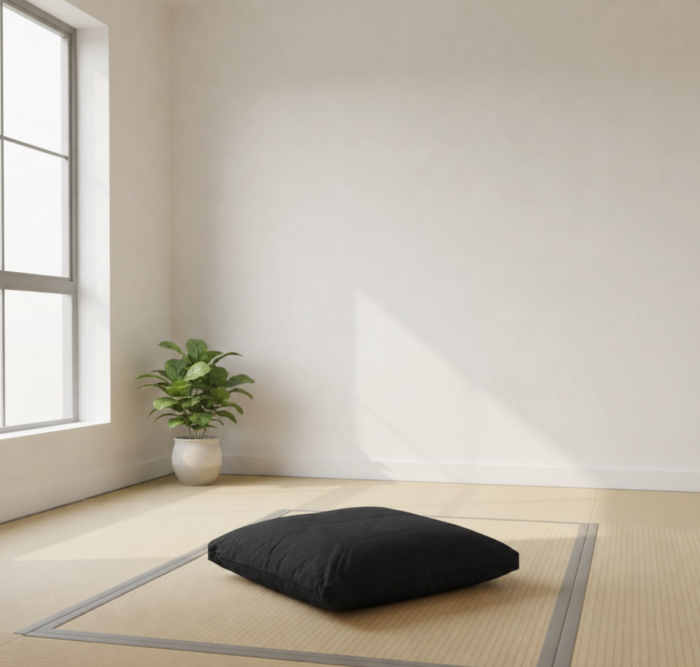 Black Zabuton Meditation Squab