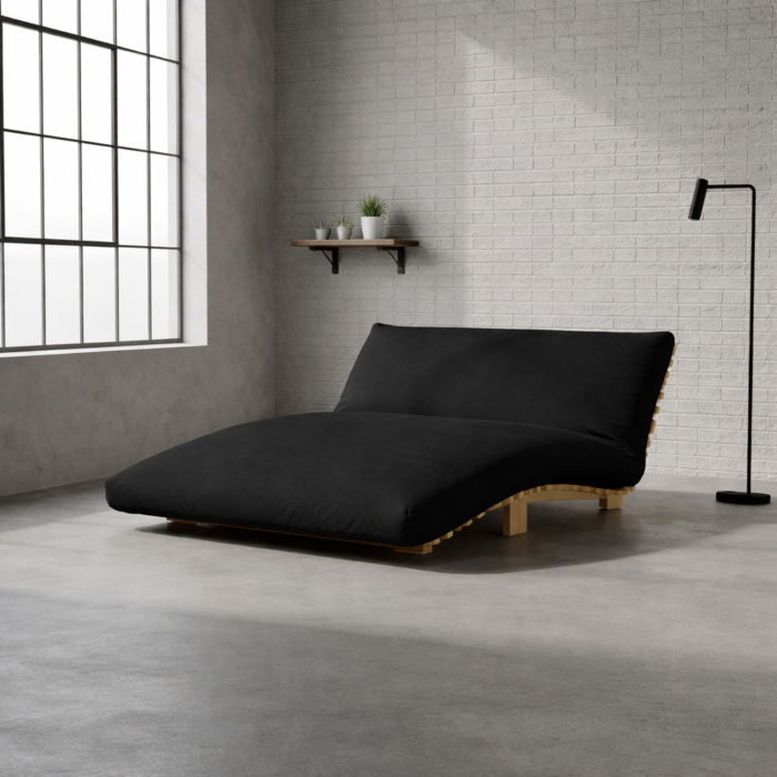 Black Cotton Futon Cover in New Zealand