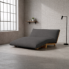 Charcoal Grey Cotton Futon Cover