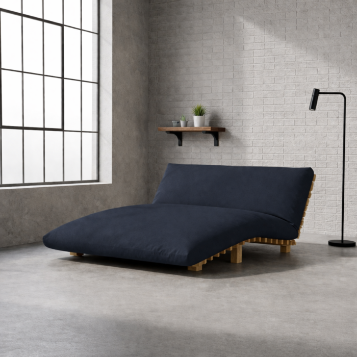 Navy Blue Futon Cover handmade in New Zealand