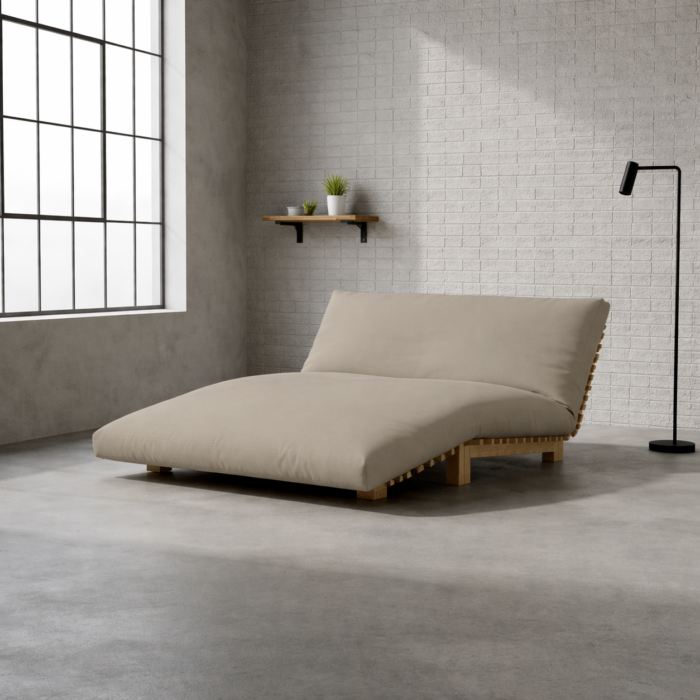 Kakhi Cotton Futon Cover by Futonz Natural Beds