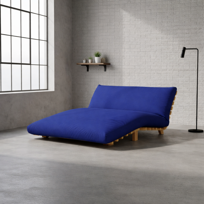 Royal Blue Futon Cover handmade in cotton